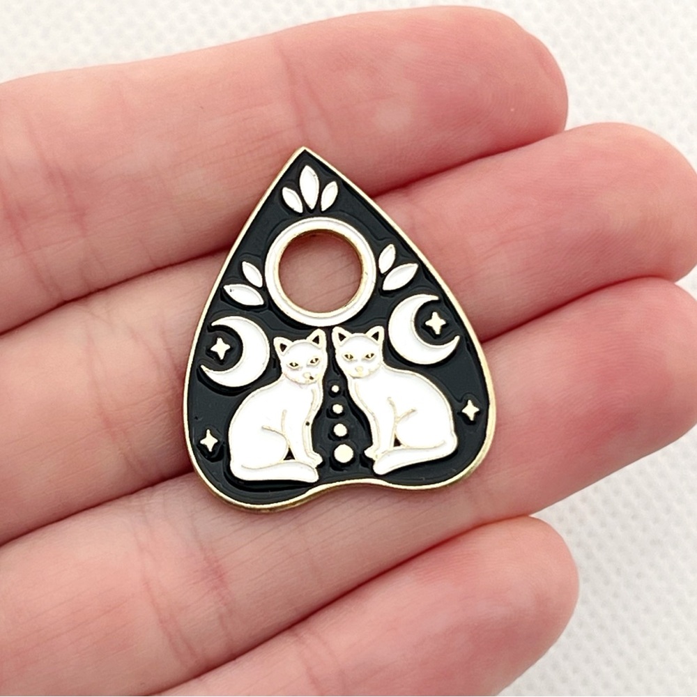 Cat Planchette Enamel Pin